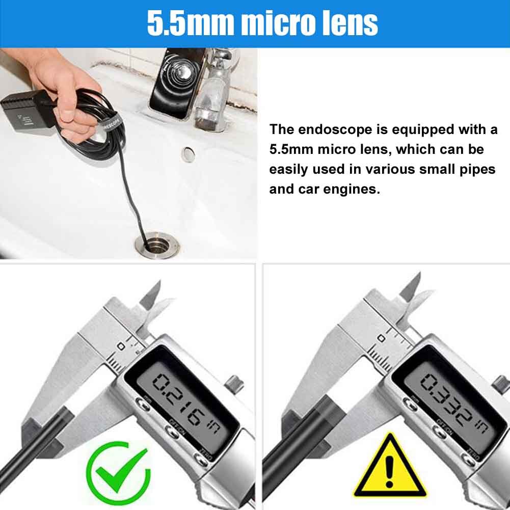 Visual Measurement WiFi Borescope Maintenance Endoscope Handheld 3.5m 6LED Inspection Camera Portable For IOS