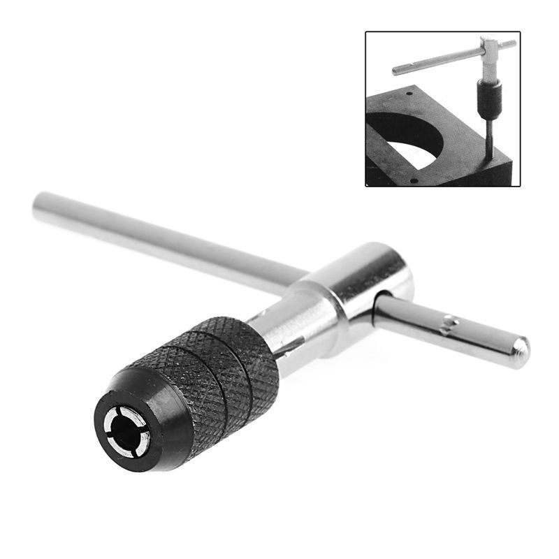 Tap Drill Wrench Tapping Threading Tool M3-M6 Screwdriver Tap Holder Hand Tool Thread Metric Plug Tap Screw Taps