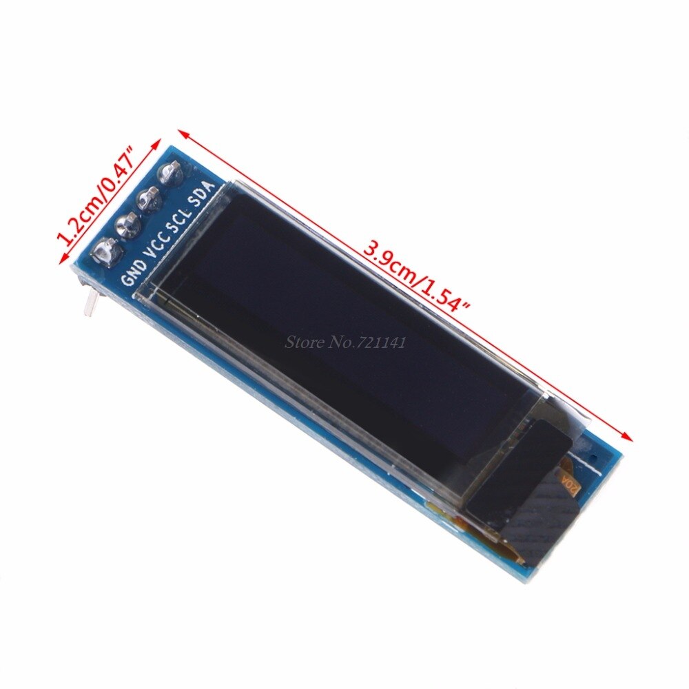 0.91" White I2C IIC OLED 128x32 LCD LED Display Mo... – Grandado