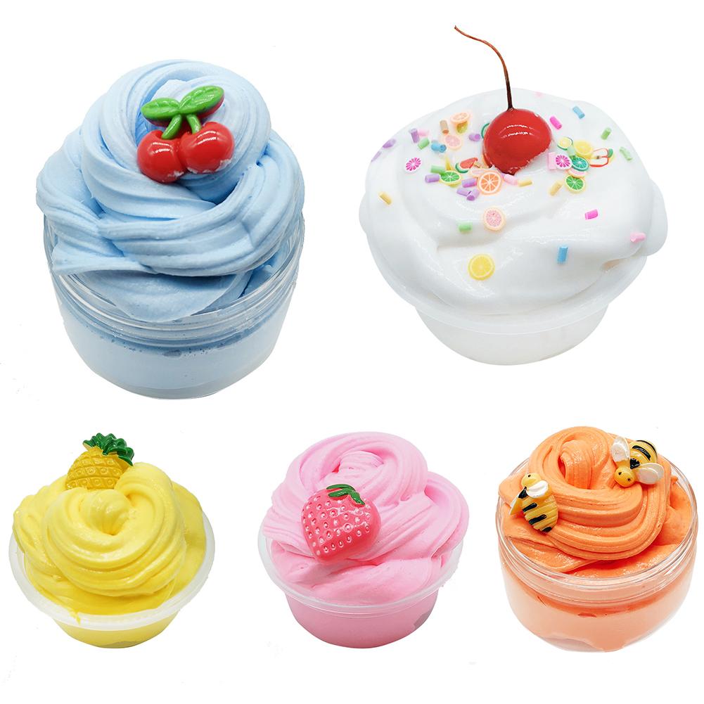60/100ml Obst Eis Schleim Schlamm Lehm Handwerk Stressabbau Schlamm Kinder Spielzeug
