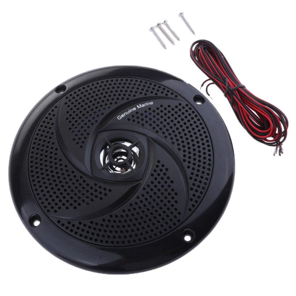 KICKER 45KM654L 6.5 4 LED Lit Coaxial Marine Speakers Multi Coloured