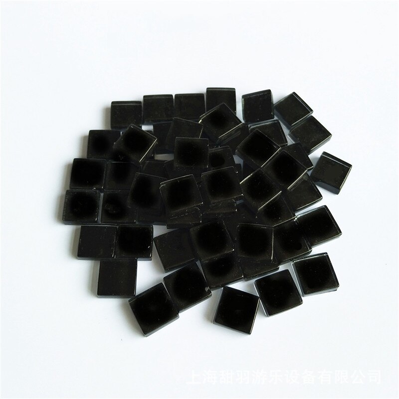 Micro Glas Tiny Mini Mozaïek Tegel DIY Hobby Kinderen Handgemaakte Crystal Gratis Stone Craft Materiaal Creativiteit: Zwart