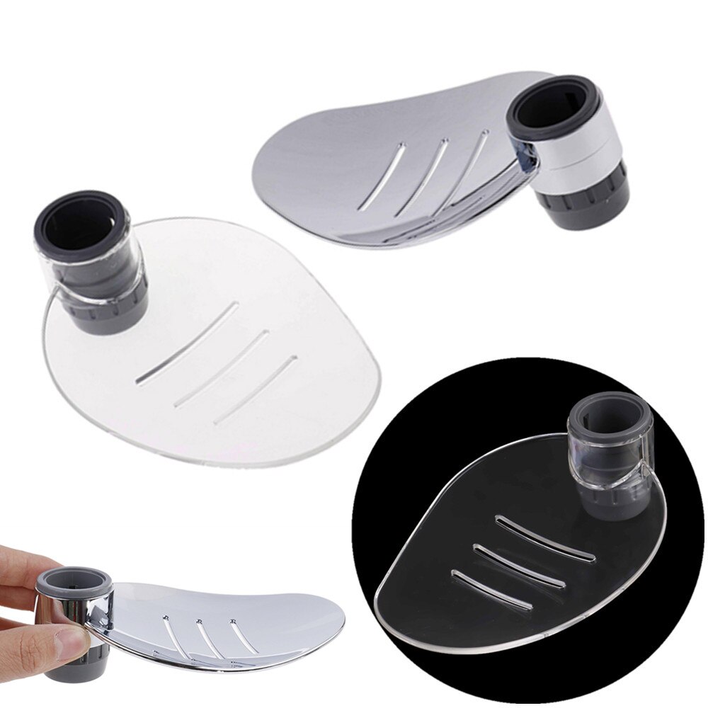 Verstelbare abs zeepbakhouder, douchestang, badkamergadget, zeeppallet, douchestang, glijstang, douchestang, zeepbakdoos