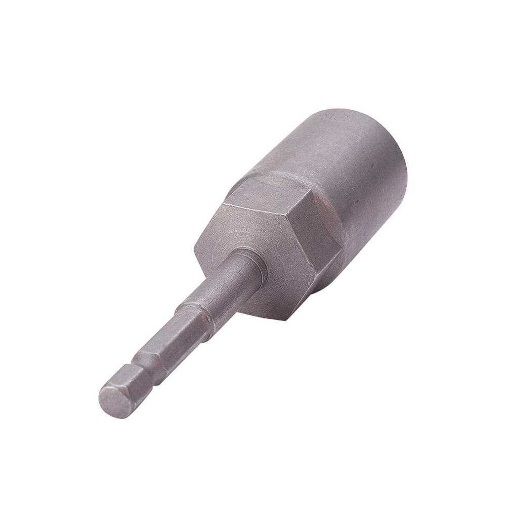 1/4 " drev 7 ~ 19mm sekskantede fatninger 100mm totallængde metalstødmøtrik sætter driver socket bit håndværktøjssæt 1 ~ 3 stk.