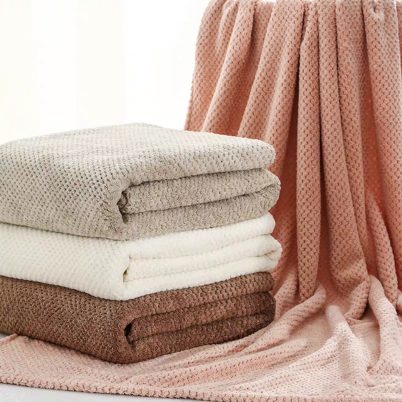 Absorberende badehåndklæder mikrofiber stort håndklædesæt 70 x 140cm tykke bløde bruser svømning spa sports rejsehåndklæder
