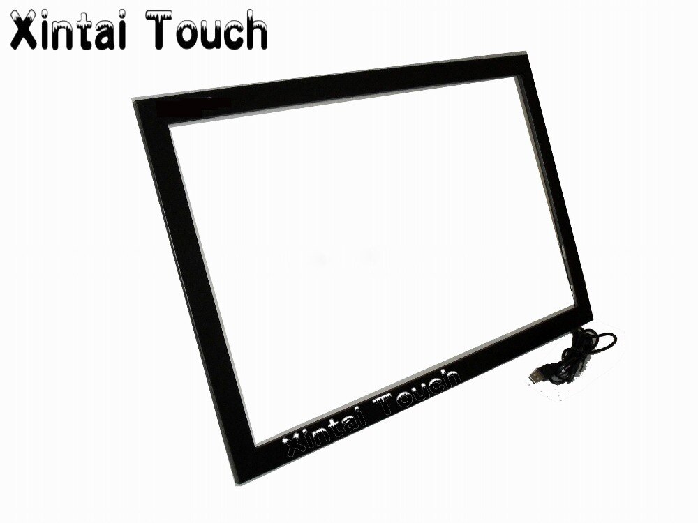 Xintai Touch 21.5 inch 2 punten infrarood multi touch screen panel, multi touch screen overlay, multi touch screen met glas