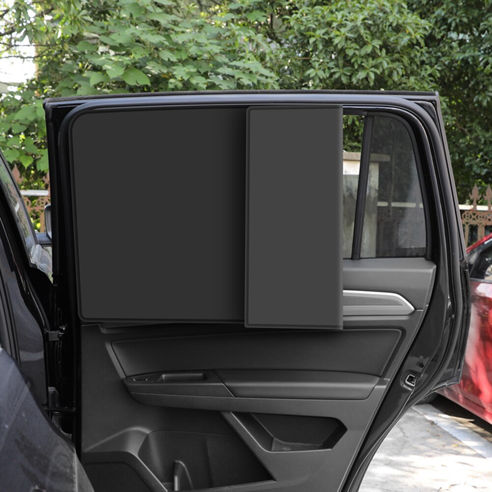 Magnetic Car Side Window Sunshade Cover Sun Visor Summer Protection Window Curtain for Front / Rear Black Car Curtain