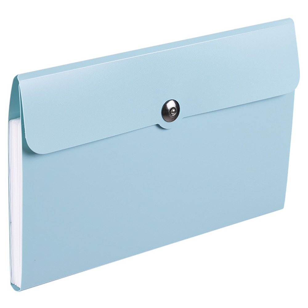 8 pockets A5 File Folder Multi-function Binder Organ Bag Ticket Folder Filing Clip Document Clip Office Supplies Ticket Storage