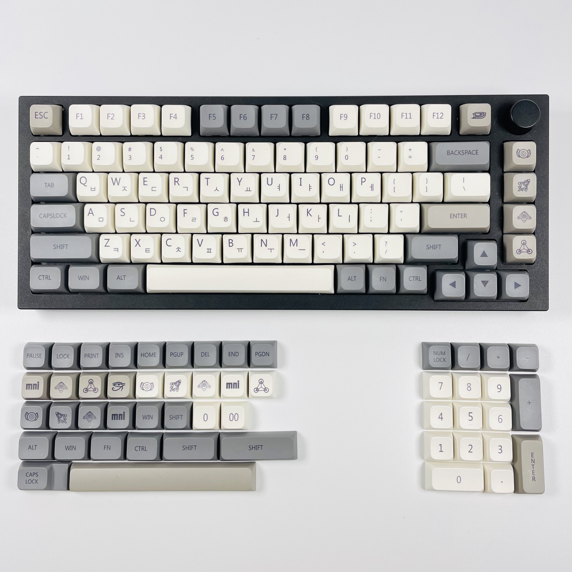 Pbt xda Schlüssel Deckel farbstoff Sublimation englisch/japanisch/russisch/koreanisch qishi thema kajkappen für spiele mechanische tastatur 133 tasten/einstellen: Dunkelgrau