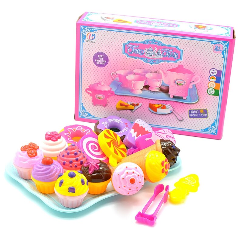 Per bambini di Simulazione Cibo Hamburger Cupcake Giocattolo Da Cucina Set Bambino Giochi Di Imitazione Spuntino Burger Giocattoli Educativi Per Il Regalo Di Natale: Default Title