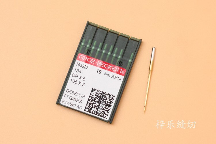 Groz DP × 5 Gold nadel, wärme-beständig nadel Titan beschichtung, Anti-bohrer unten Schlüsselloch, Heftzwecke maschine, doppel nadel drehen Ne