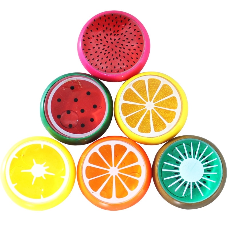 1 Pc Medium Fruit Slijm Speelgoed Magnetische Polymeer Klei Kleur Crystal Slime Modder Transparante Intelligente Hand Plasticine Speelgoed Voor Kids