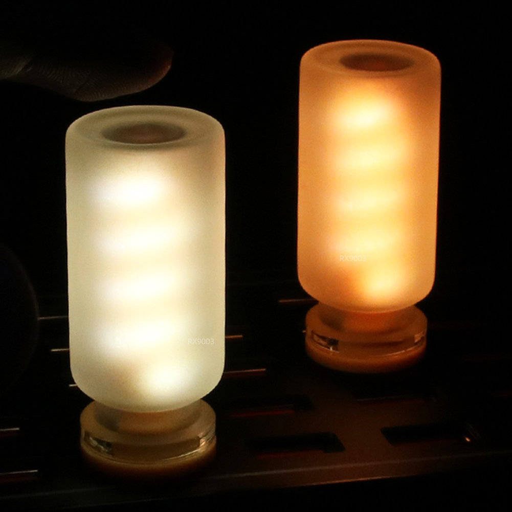 Materet glas usb touch-kontrol bil led-lys atmosfærepære glødelampe led-glødetråd soveværelse natdekoration