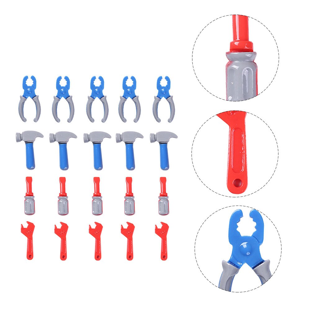 20pcs Mini Household Repairing Tools Miniature Work Tools Pretend: Default Title