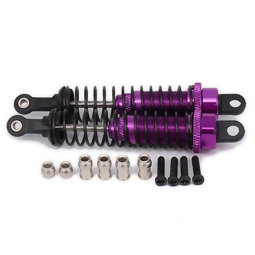 RCAWD Adjustable 80mm Alloy Aluminum Shock Absorber Damper For Rc Car 1/16 Traxxas Buggy Truck Hpi Hsp Losi Axial Tamiya Redcat: Purple