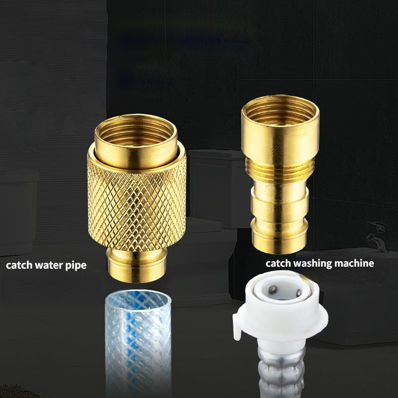 Copper Conversion Head Snap-in Water Pipe Interface Butt Adapter Conversion Accessories Water Inlet