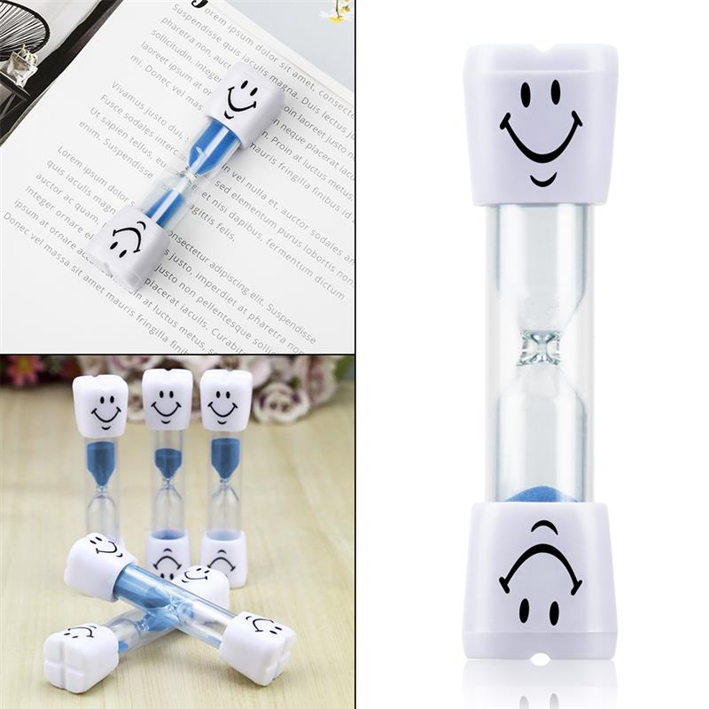 Kids Toothbrush Time Smiley Sand Timer For Brushing Kids Teeth Cartoon Smile Hourglass Brushing Timer 2 Minutes Blue
