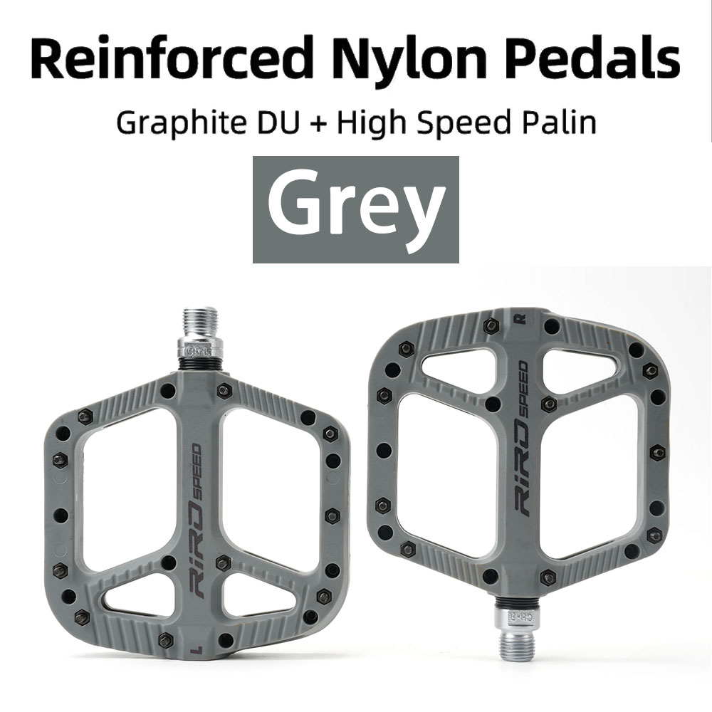 Pedales de bicicleta de montaña, rodamientos de sellado ultraligeros, pedales de bicicleta, pedales de plataforma plana de nailon para piezas de bicicleta de montaña bmx de carretera: YELLOW