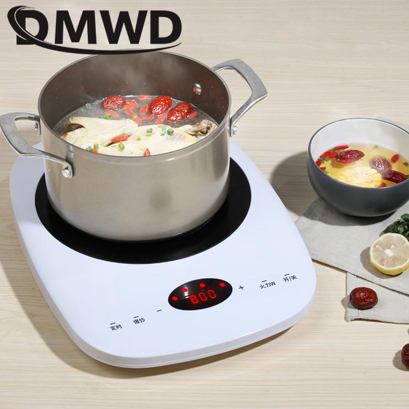 Cocina de Inducción multifunción eléctrica para el hogar DMWD, olla para freír, cocina inteligente de alta potencia con ahorro de energía, placa de cocción EU