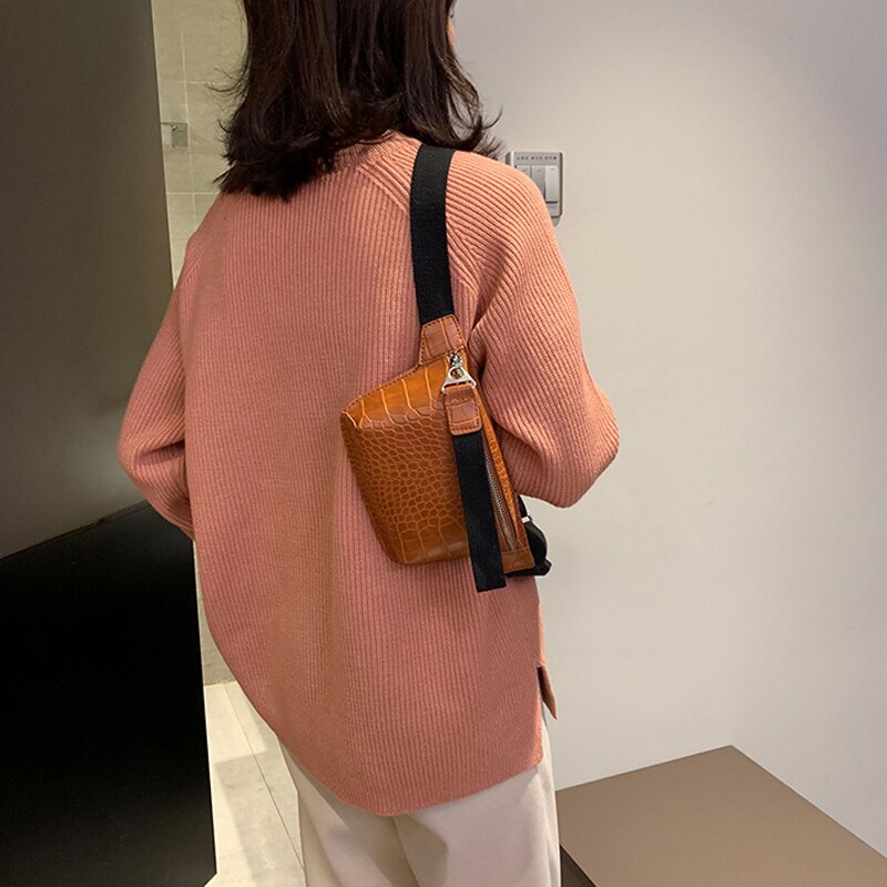 Borsa da donna borsa a tracolla Messenger in pelle di coccodrillo pochette borsa da donna in Pu borsa a tracolla moda marsupi borse marsupio