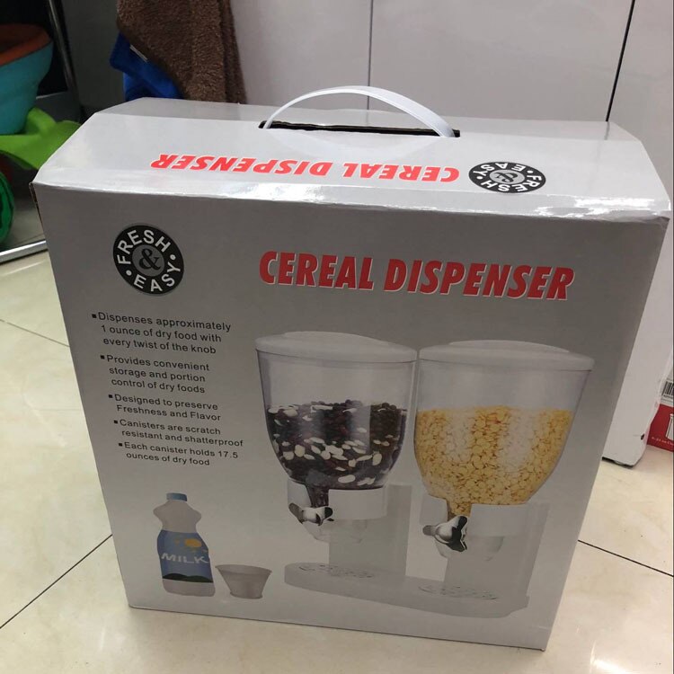 Doppel-geleitet getreide maschine getreide Fass lebensmittel dosen Hause täglichen doppel-tasse getreide Separator