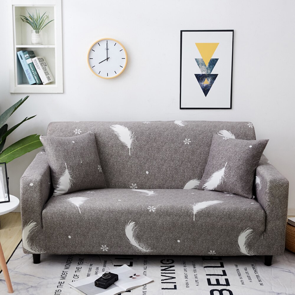 Stretch Slipcovers Sectional Elastic Sofa Cover for Living Room Couch Cover Pets Spandex Armchair Corner Cover 1/2/3/4 Seater: D / 2 seater 145-185cm