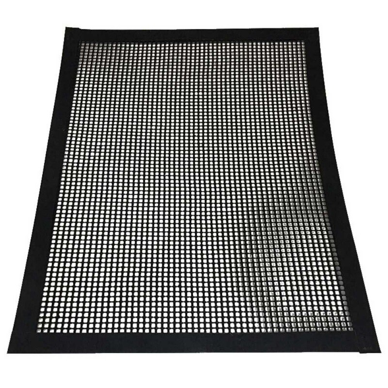 Grill Mat BBQ Grill Mesh Mat Non-Stick Cooking Sheet Liner With Side Heat Resistance Barbecue Cooking Mat Set For Outdoor Baking: 1 PCS