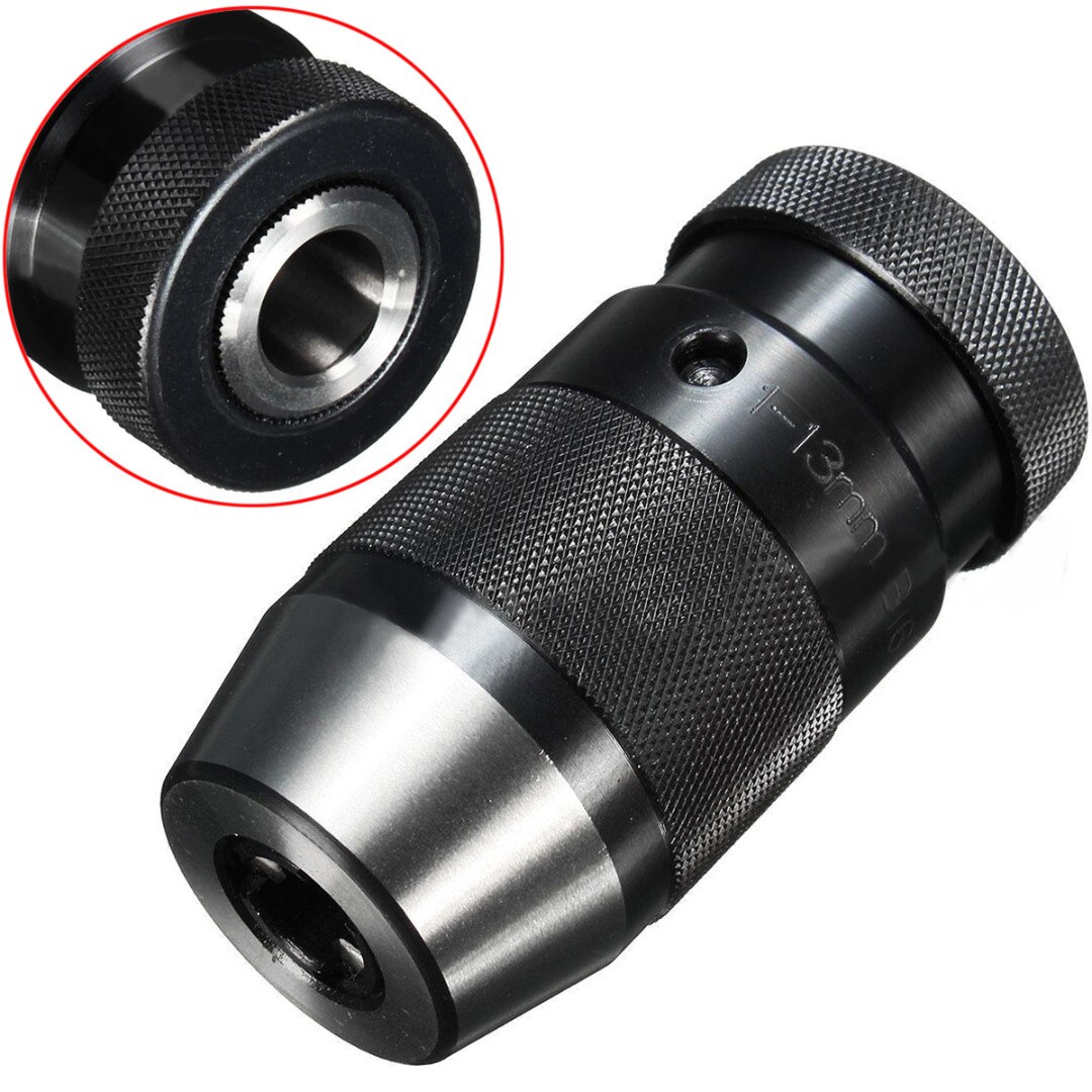 1-20Mm Draaibank Boorkop Zelf Draai Boor Chuck Licht Duty Taper B12 B16 B18 B22 Voor Draaibank elektrische Boor Cnc Boormachine