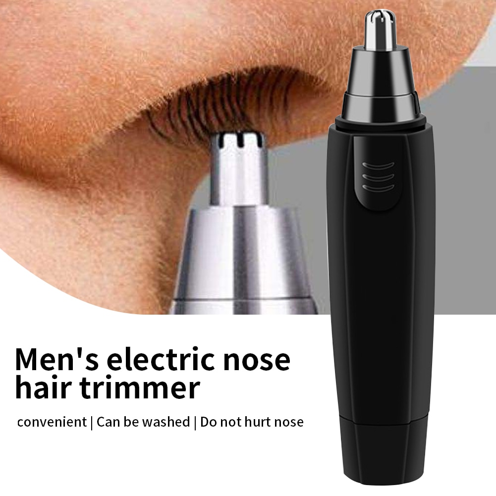 Man Hair Removal Electric Ear Mini Portable Grooming Nose Trimmer Washable Blade Safe Shaving Machine Nasal Wool Battery Powered