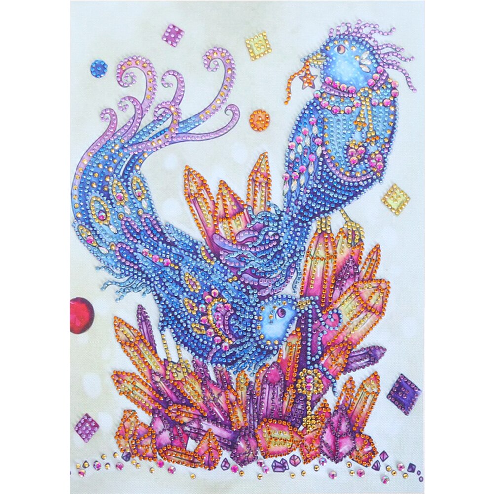 Pauw Vogels Kleur Handgemaakte Diy Diamant Schilderen Creatieve Handgemaakte Woondecoratie 11.8x15.7in
