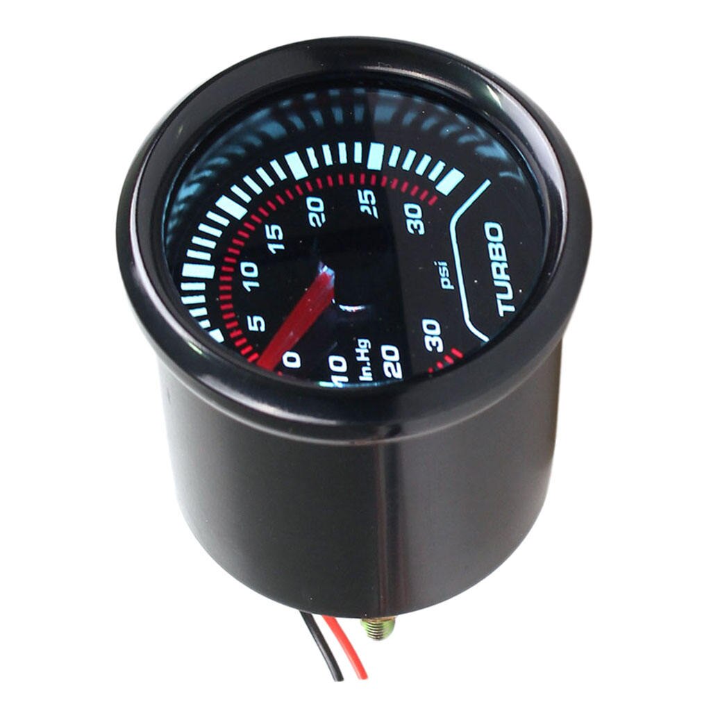 Digital Car Turbo LED Gauge Boost 12" -30~30psi Auto Car Turbo Meter 12V
