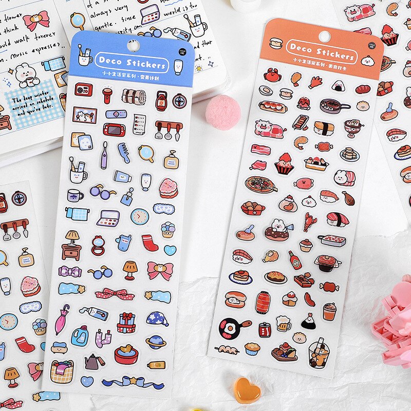 Small Cute Animal Flower Stickers Kawaii Korean Planner Stickers Journal Scrapbooking Stickers For Diy Arts And Crafts