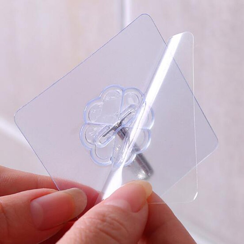 Colgador de ventosa transparente para cocina, baño, organizador de cocina, 1 unidad