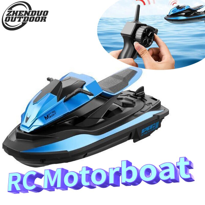 Seeker RC Boat Motorcycle Remote Control Motorboat 1/14 2.4G Water Sports