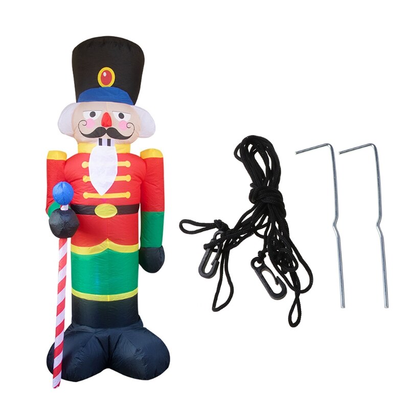 Kerst cartoon soldaat opblaasbare luchtgeblazen ornamenten rekwisiet tuin gigantisch gazon  p31b