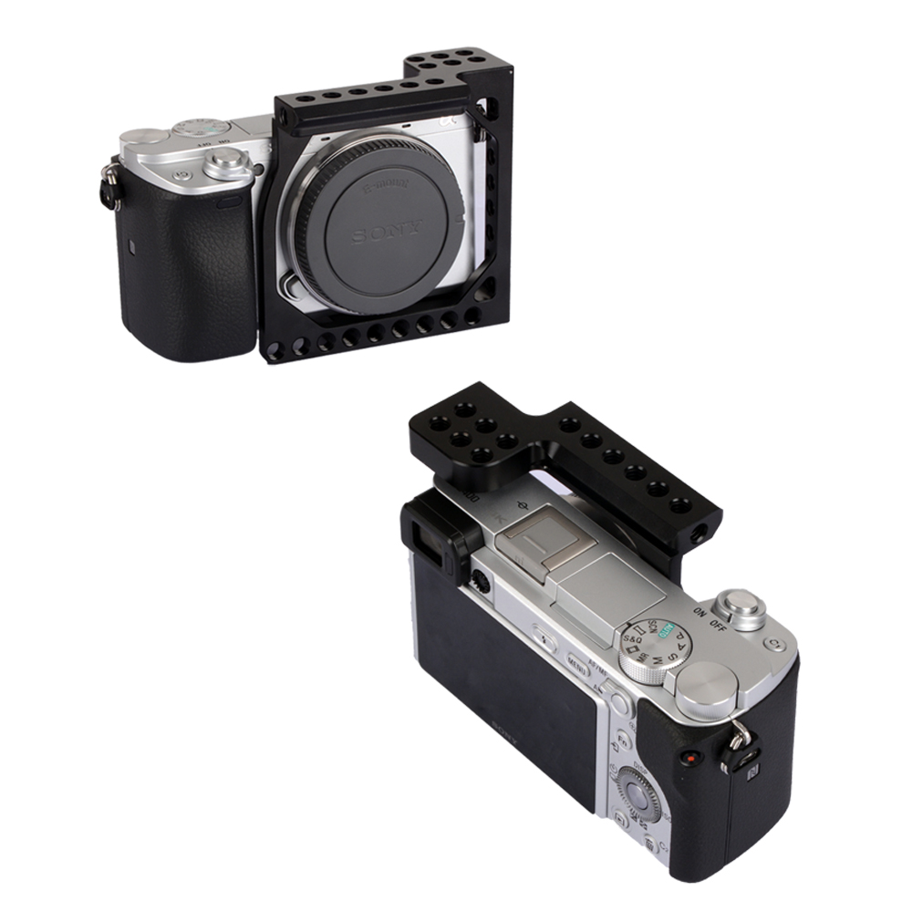 Kayulin Aluminium Camera Kooi Frame Voor Sny A6000 / A6300 / A6400 / A6500 &amp; Caon Eos M / M10