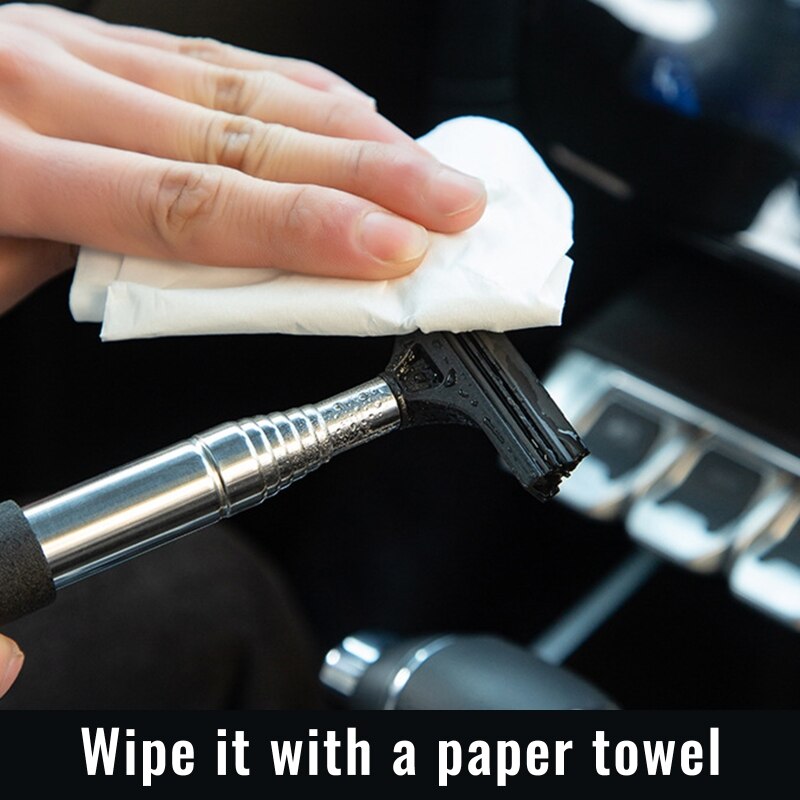 Portable Retractable Rear-View Mirror Wiper Quickly Wipe Water Mist Dirt Auto Car Mirror Glass Wiper Cleaning Tool