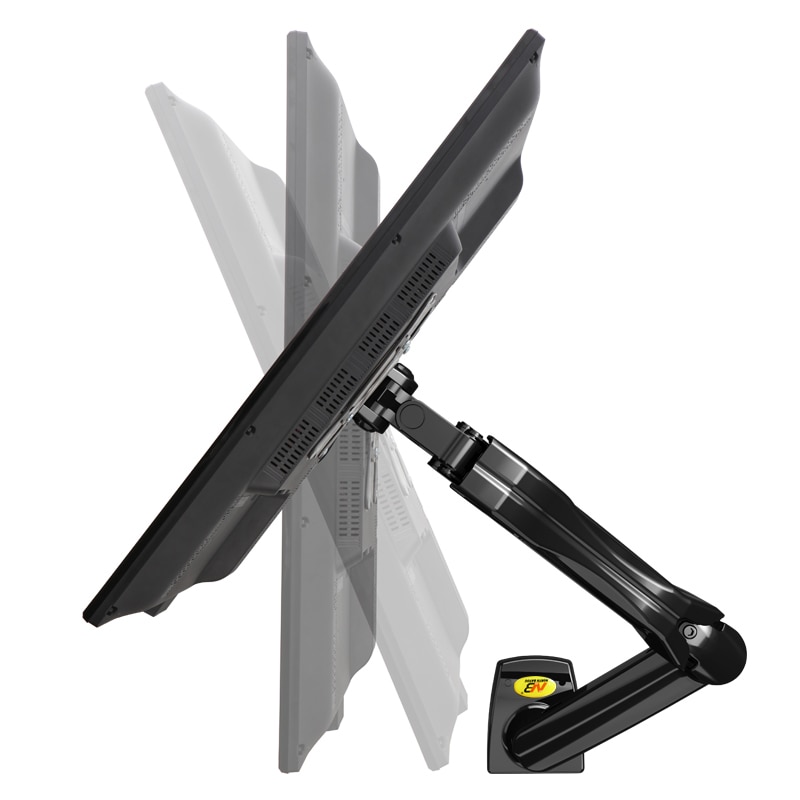 NB North Bayou F80 17&quot;-30&quot; Full Motion Ergonomic Monitor Stand Adjustable Gas Spring Mount with Laptop Tray, Loading 1-8KG