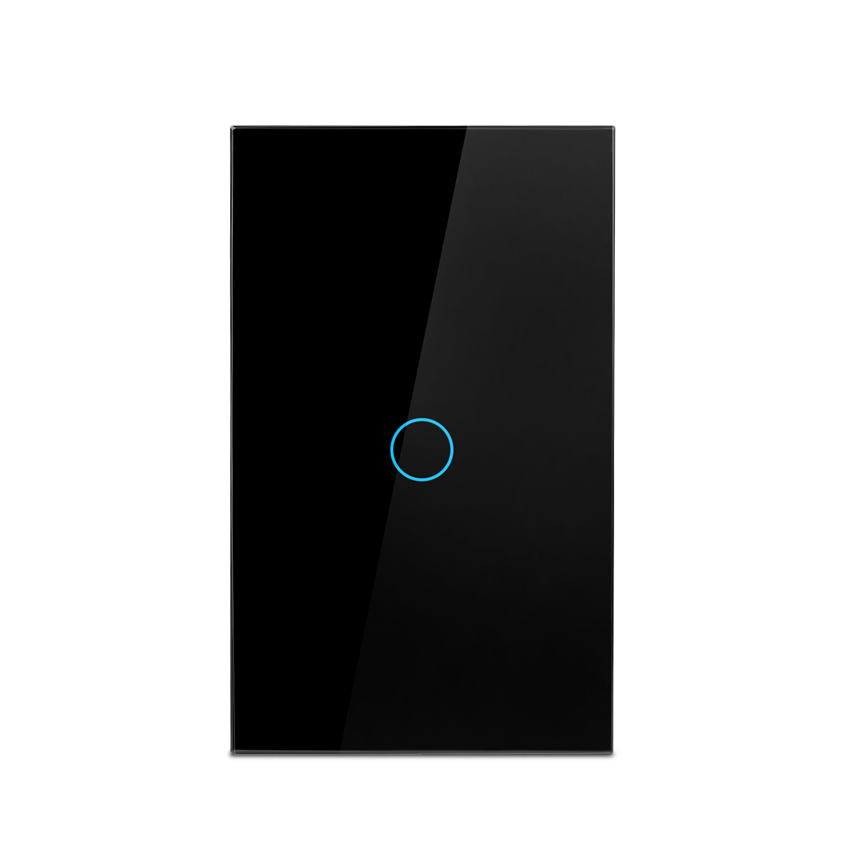 AC100-240 Touch Switch Power Led Panel Wall Light Switches Tempered Black White Crystal Glass 1/2/3 Gang Interruttore Switch: Red