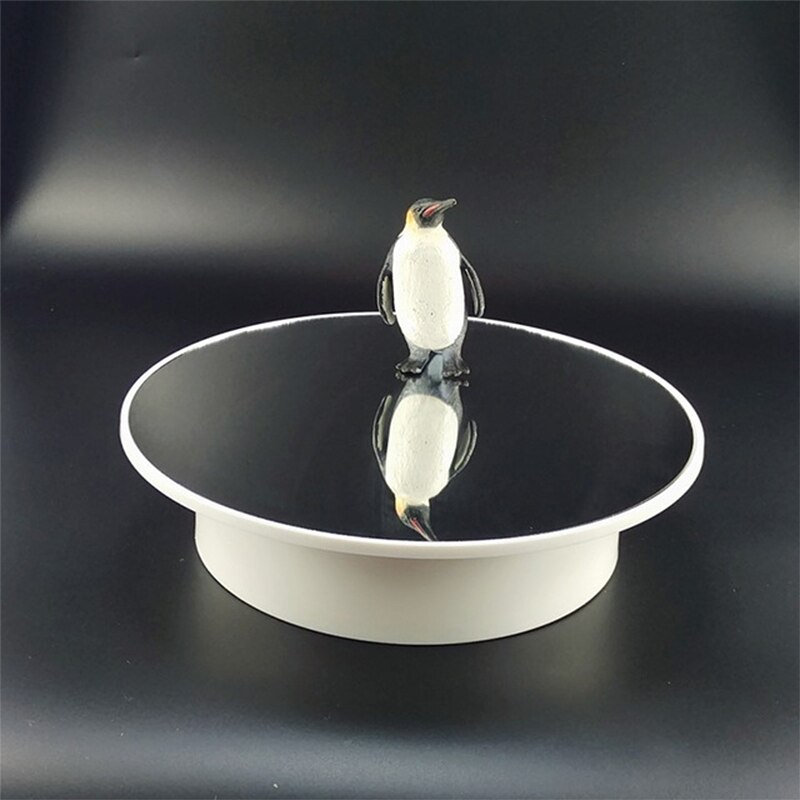 Intelligent Electric Rotating Display Stand Turntable Mirror Turntable Photography Table Props Battery/USB Power Jewelry Holder