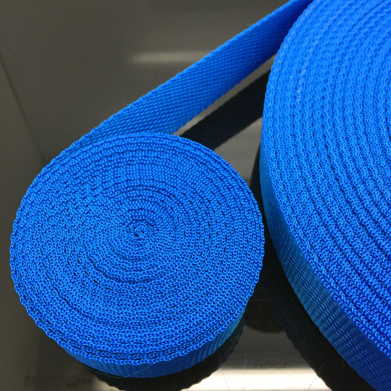 2yards/Lot 38MM PP Ribbon Strap Nylon Webbing Knapsack Strapping Bags Crafts DIY Dog Accessories: Blue