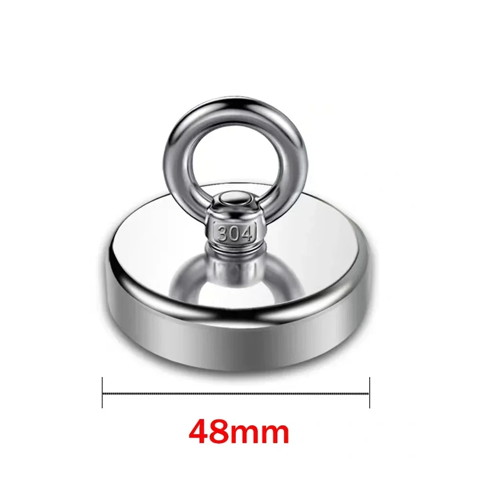 Super Magnet Strong Super Powerful Neodymium Magnets N52 Iman Ima Magnetic Fishing Magnet Neomidium magneti Imans Search Hook: 1m / WHITE