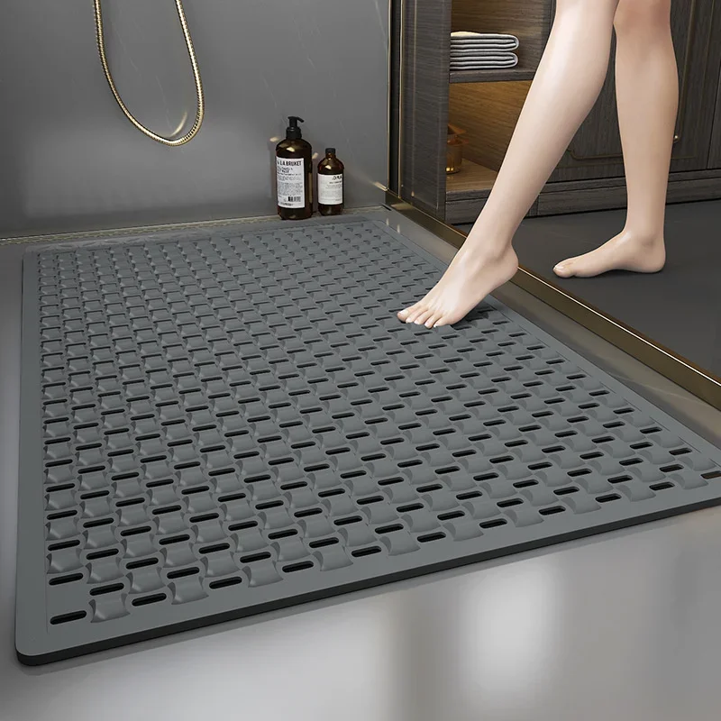 Antislip badmat, valmat voor de badkamer, toiletmat, douchemat, voetmat, holle waterdichte mat: Ivoor