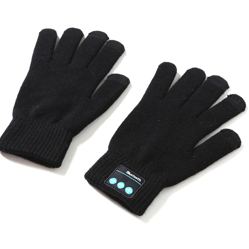 Bluetooth Gloves V4.2 - Unisex Knit Touchscreen Gloves for Music & Calls - 75g