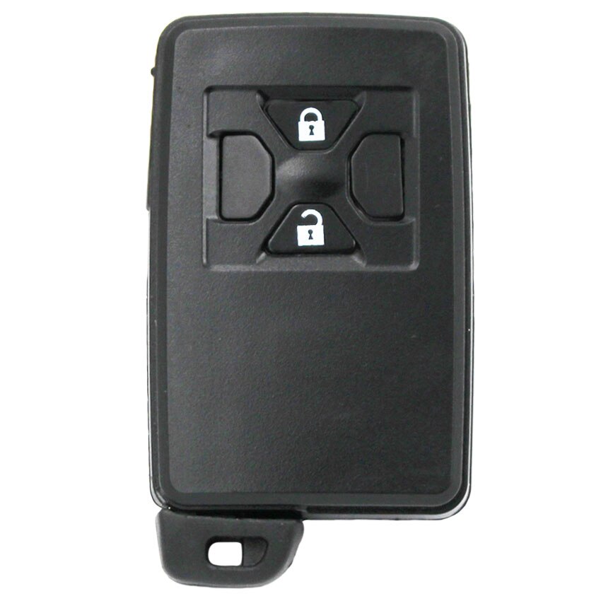Funda inteligente para llave de coche, carcasa de 2/3/4/5 botones para Toyota Reiz, Avalon, Previa, Alphard, Prius, Color plata/negro: D