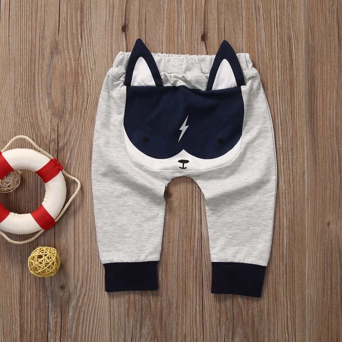 Leuke Schattige Baby Peuter Harem Dier Broek Jongen Meisje Cartoon Bodems Broek Broek 0-24 M: 19-24 months / Grijs