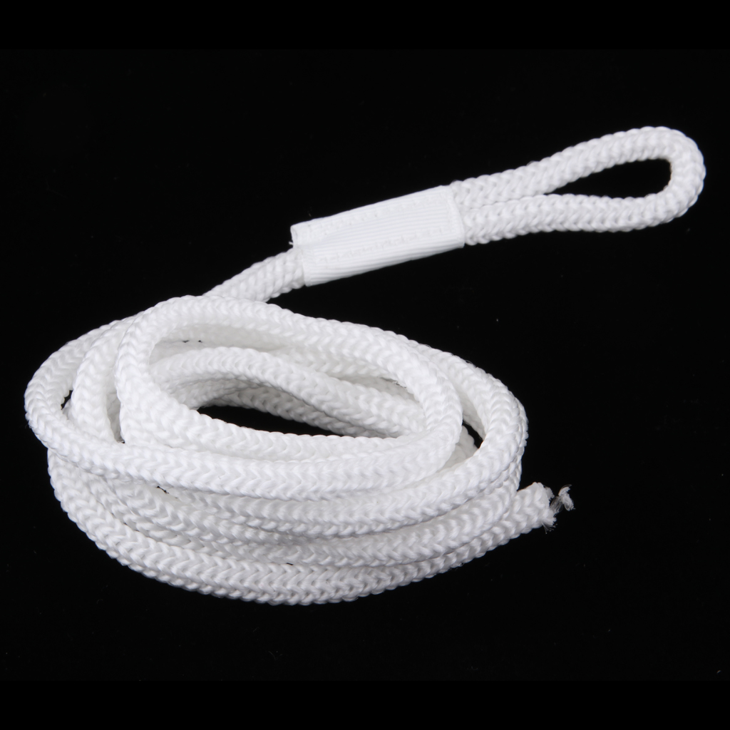1/4" X 5' Double Braid Nylon Dock Line, Boat Mooring Line White