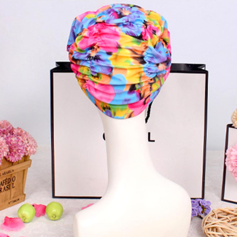 Svømmehat dygtig fremstilling svømmehat kvinder langt hår badehætte drapere fleksibel svømmehat ørebeskytte