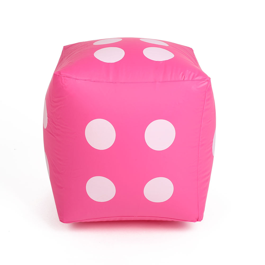 Aufblasbare 30X30 cm Riesen PVC Luft Würfel Anzahl Würfel Für Spielzeug Party Bar Spiel S: Rosa