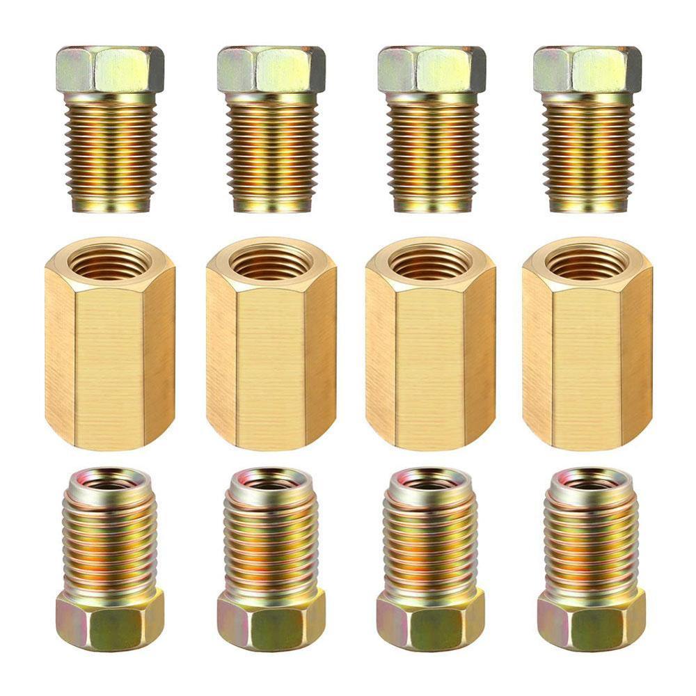 Brake Fittings Brass Inverted Flare Union &amp; COMPRESSION pcs 12 FITTING W4Z7: Default Title